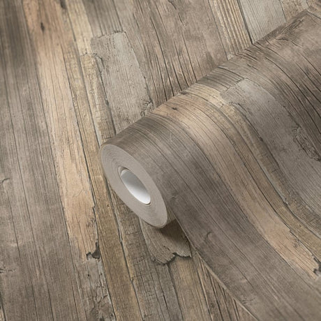 Galerie WW22215 Beige Brown Drift Wood Effect Motif - Eade's Wallpaper