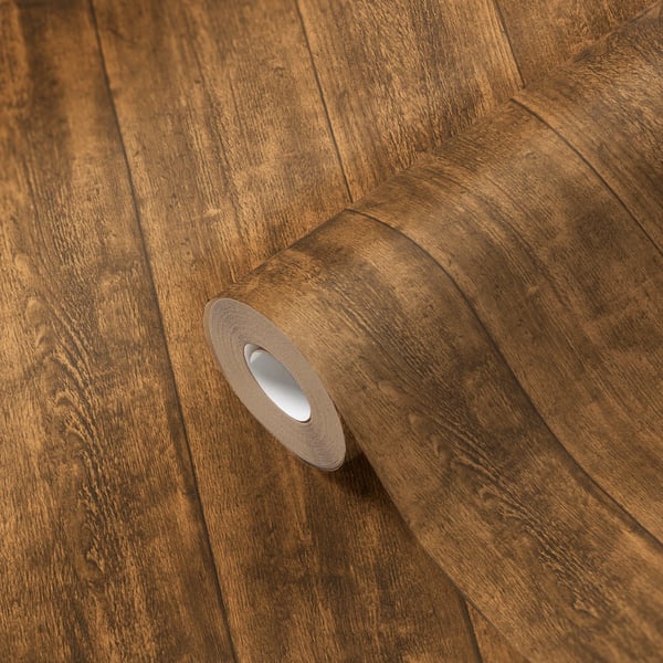 Galerie WW22216 Brown Vintage Wood Effect Motif - Eade's Wallpaper