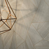 Galerie WW22222 Grey Metallic Geometric Wood Effect Motif - Eade's Wallpaper