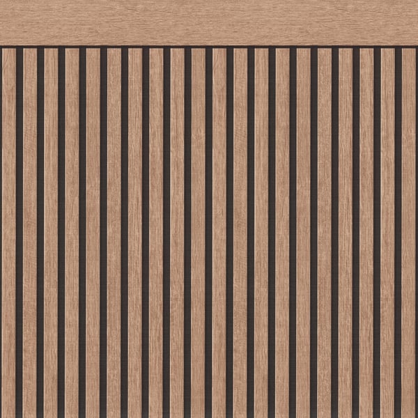 Galerie WW22227 Brown Black Dado Panel Effect Motif - Eade's Wallpaper