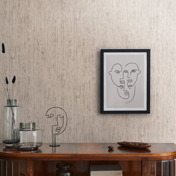 Galerie WW22228 Grey Metallic Forest Texture - Eade's Wallpaper