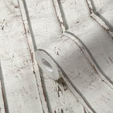 Galerie WW22233 Cream Grey White Dual Stripe Wood Effect Motif - Eade's Wallpaper