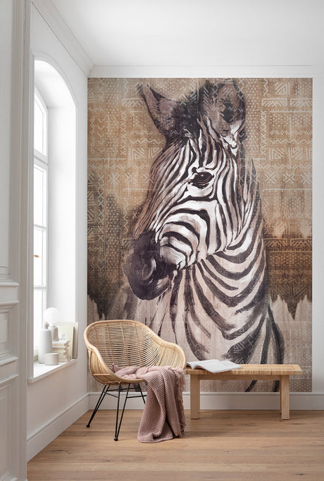 Komar X4-1010 Zebra Wall Mural