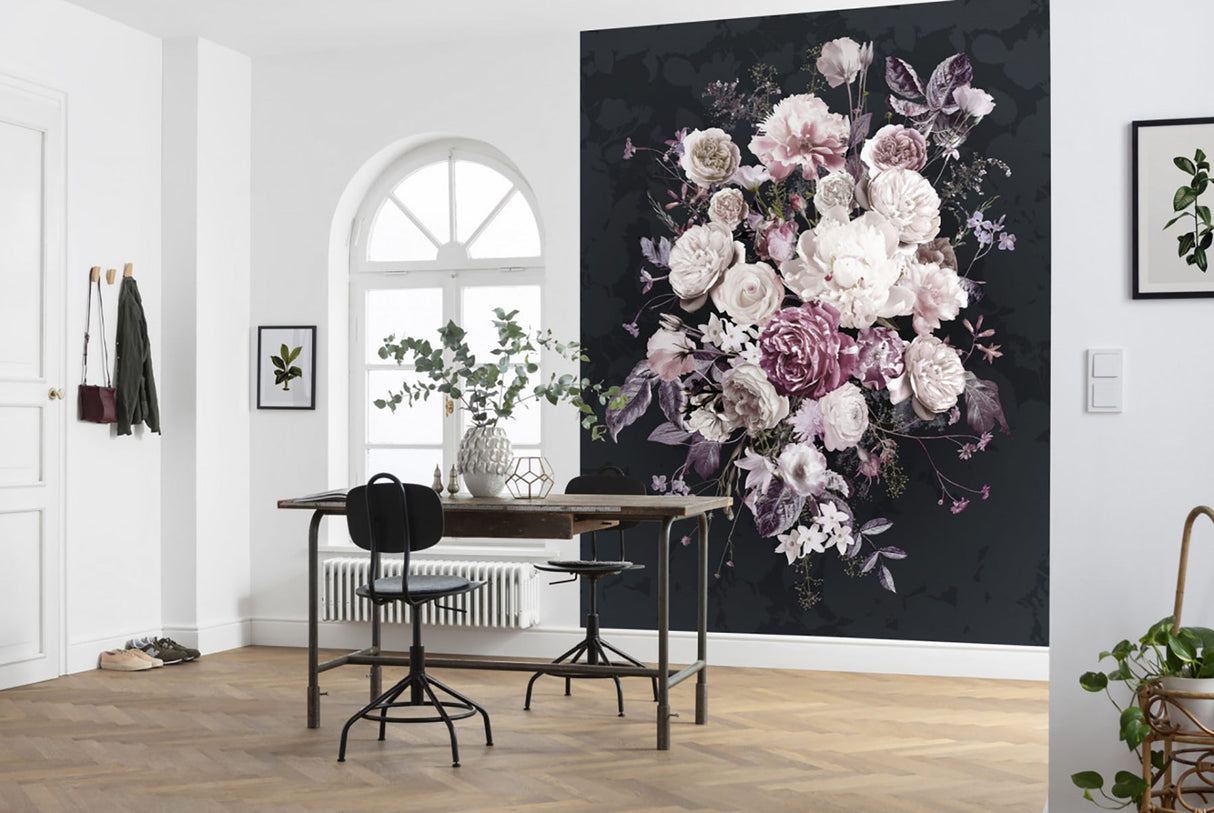 Komar X4-1018 Bouquet Noir Wall Mural