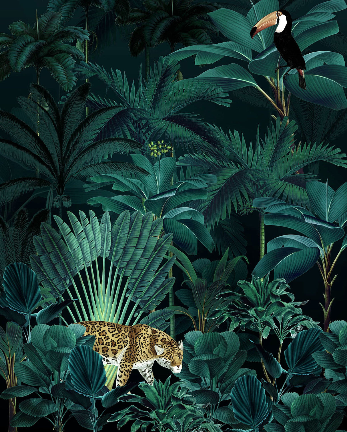 Komar X4-1027 Jungle Night Wall Mural