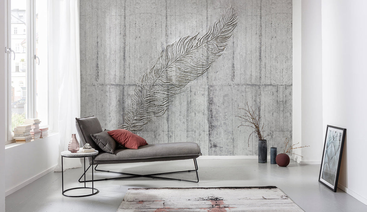 Komar X7-1023 Concrete Feather Wall Mural