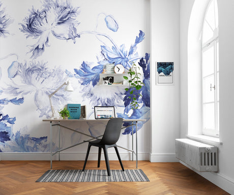 Komar X7-1093 Blue Silhouettes Wall Mural