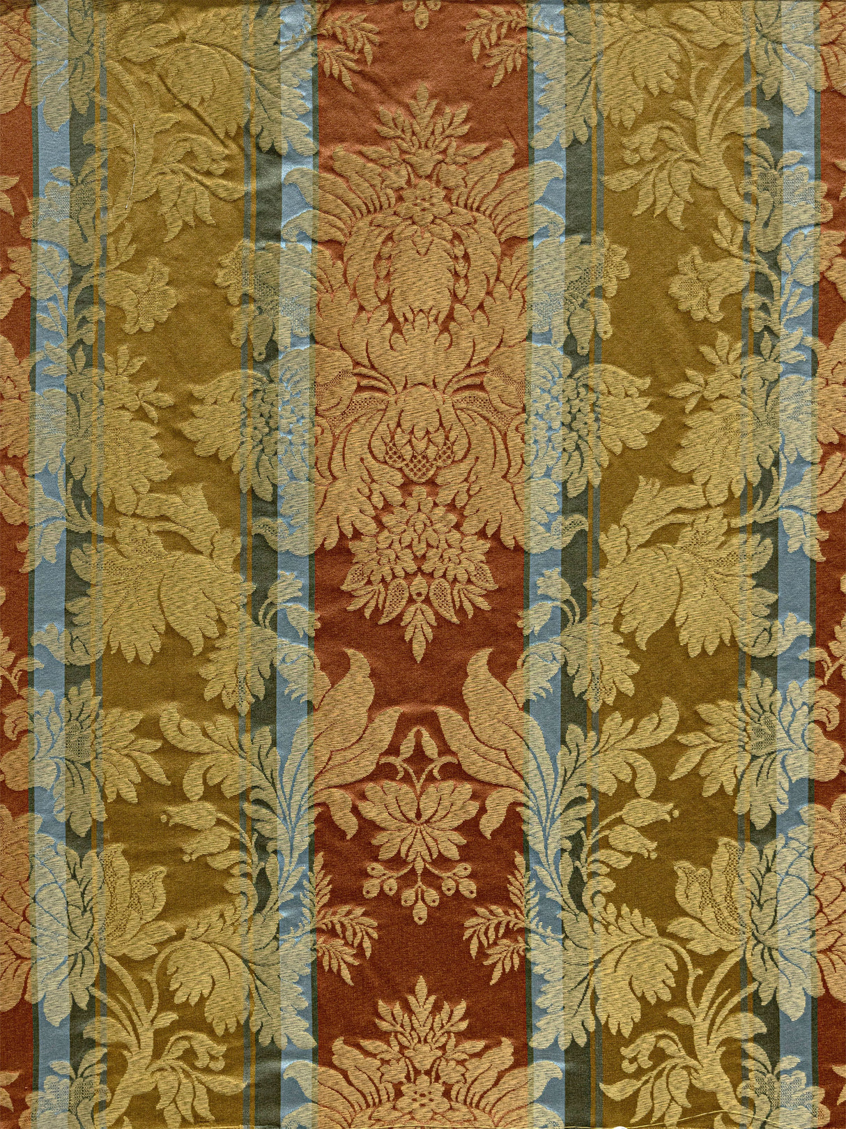 Scalamandre Y0 00026477 GOLD MULTI URBINO IMBERLINE Fabric - Eade's Wallpaper