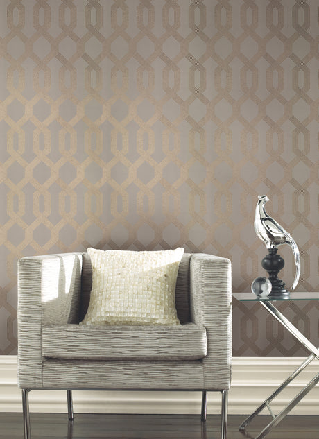 York Y6221201 Viva Lounge Gold Metallic Wallpaper