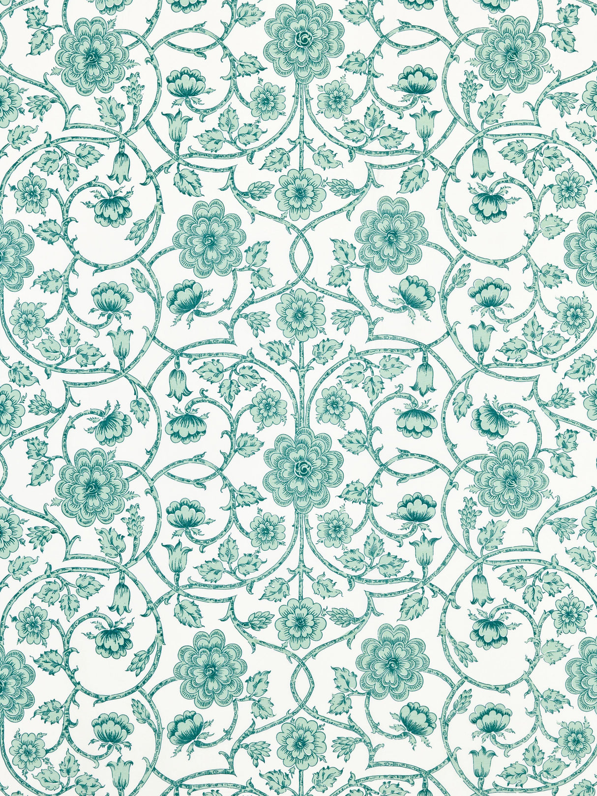 Scalamandre YD 00055736 CELADON ORNAMENTAL GATE Fabric - Eade's Wallpaper