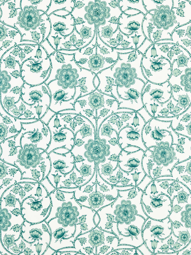 Scalamandre YD 00055736 CELADON ORNAMENTAL GATE Fabric - Eade's Wallpaper