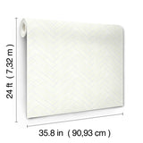 Eade’s Herringbone Wood Veneer Apple Blossom