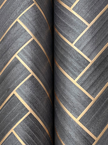 Eade’s Herringbone Wood Veneer Graphite