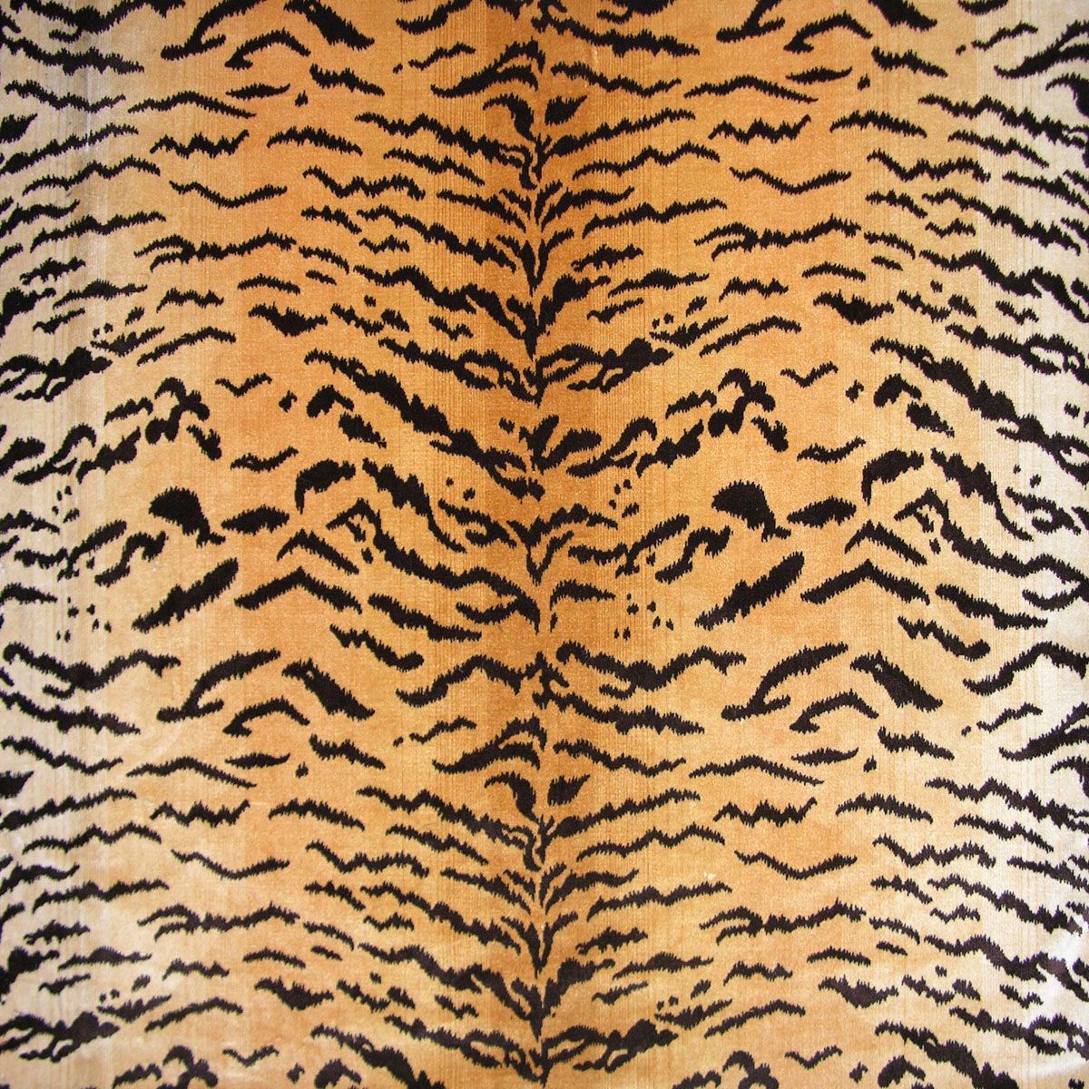 Scalamandre YS 00010691 BROWN ON GOLD TIGER - SILK Fabric - Eade's Wallpaper