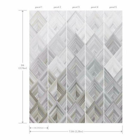 York MU0215M Diamond Parquet Wall Mural - Eade's Wallpaper