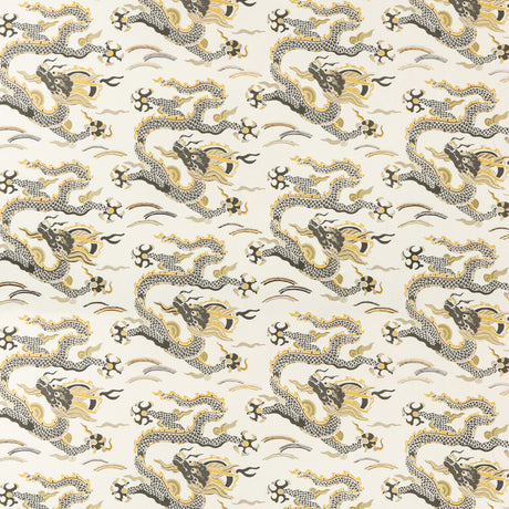 KRAVET COUTURE ZEN DRAGON.421.0 ZEN DRAGON GOLD Fabric - Eade's Wallpaper