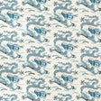 KRAVET COUTURE ZEN DRAGON.5.0 ZEN DRAGON INDIGO Fabric - Eade's Wallpaper