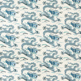 KRAVET COUTURE ZEN DRAGON.5.0 ZEN DRAGON INDIGO Fabric - Eade's Wallpaper