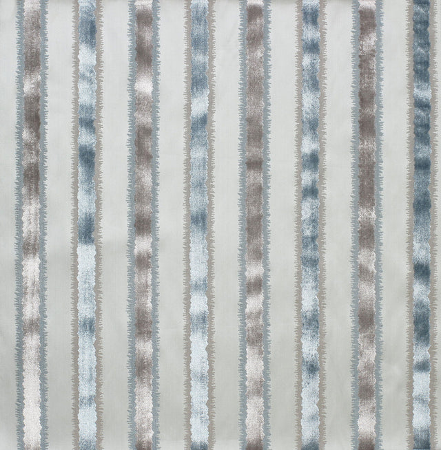Scalamandre ZS 0001VELZ MIST TAI LAO STRIPE Fabric - Eade's Wallpaper
