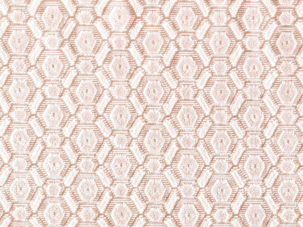 Scalamandre ZS 0002MANE SHELL PINK MANETTA Fabric - Eade's Wallpaper