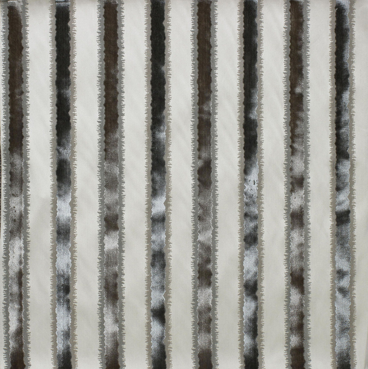 Scalamandre ZS 0002VELZ SLATE TAI LAO STRIPE Fabric - Eade's Wallpaper