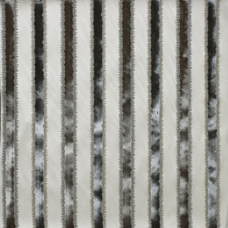 Scalamandre ZS 0002VELZ SLATE TAI LAO STRIPE Fabric - Eade's Wallpaper