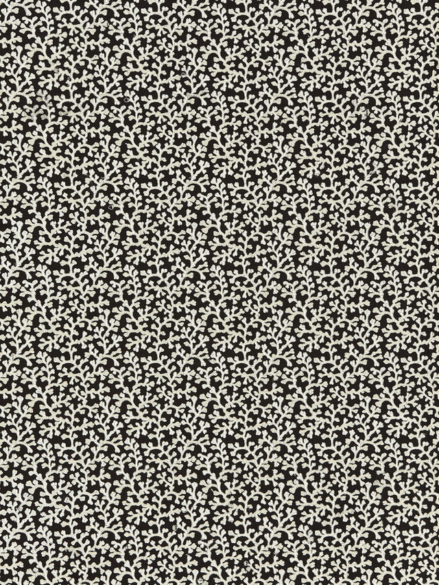 Scalamandre ZS 00056949 BLACK HELE BAY Fabric - Eade's Wallpaper