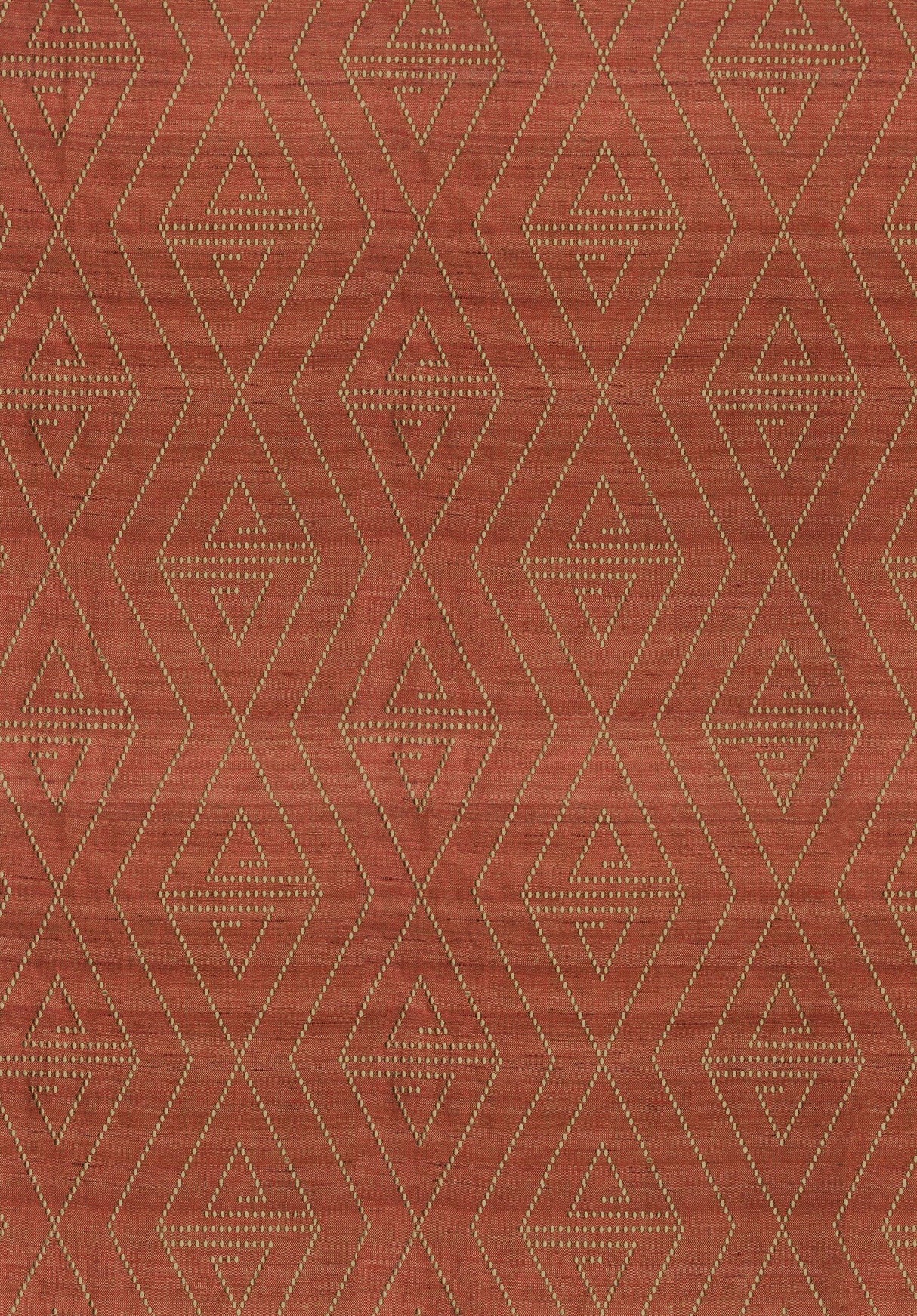 Scalamandre ZS 00218068 TOMATO TORQUAY Fabric - Eade's Wallpaper