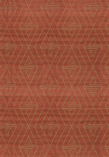 Scalamandre ZS 00218068 TOMATO TORQUAY Fabric - Eade's Wallpaper