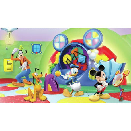RoomMates JL1317M Disney Mickey Friends Clubhouse Wall Mural - Eade's Wallpaper