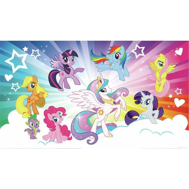 RoomMates JL1335M My Little Pony Cloud Burst Wall Mural - Eade's Wallpaper