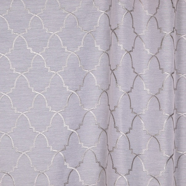 Mitchell MDS FF-1902-23 Geometric Lacroix-Silver - Eade's Wallpaper