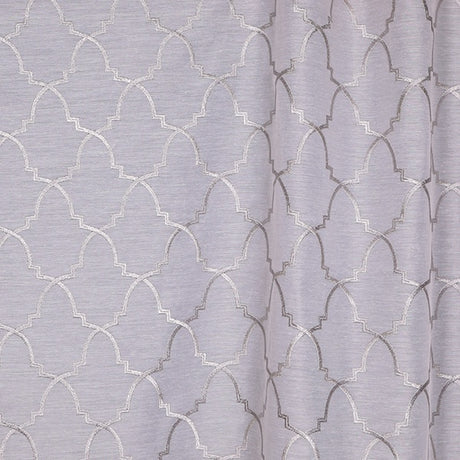 Mitchell MDS FF-1902-23 Geometric Lacroix-Silver - Eade's Wallpaper