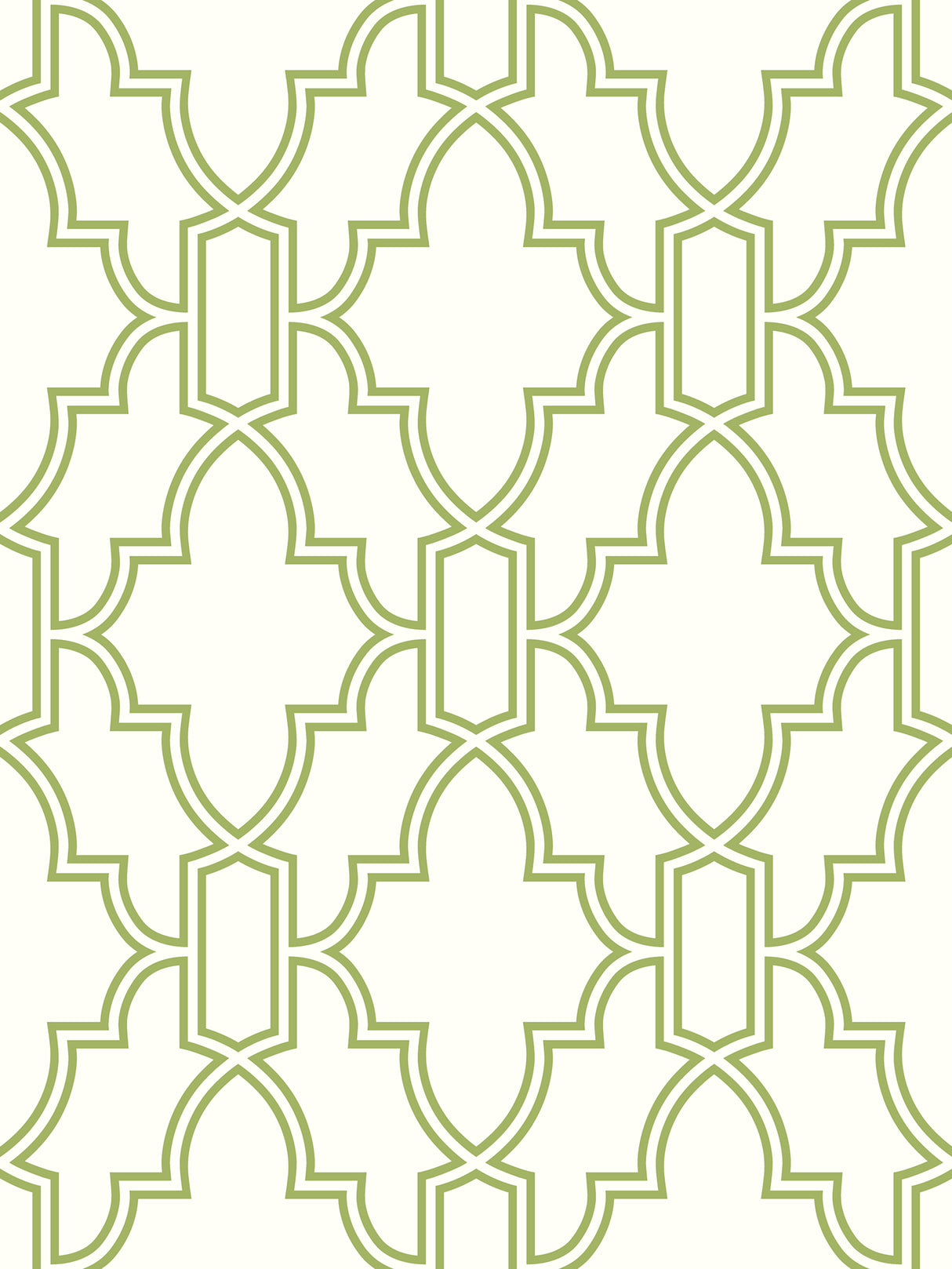 NextWall NW31604 Green and White Tile Trellis