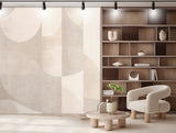 Veer Decor Abstract Arch Cream Wallpaper Mural VRTND90-290